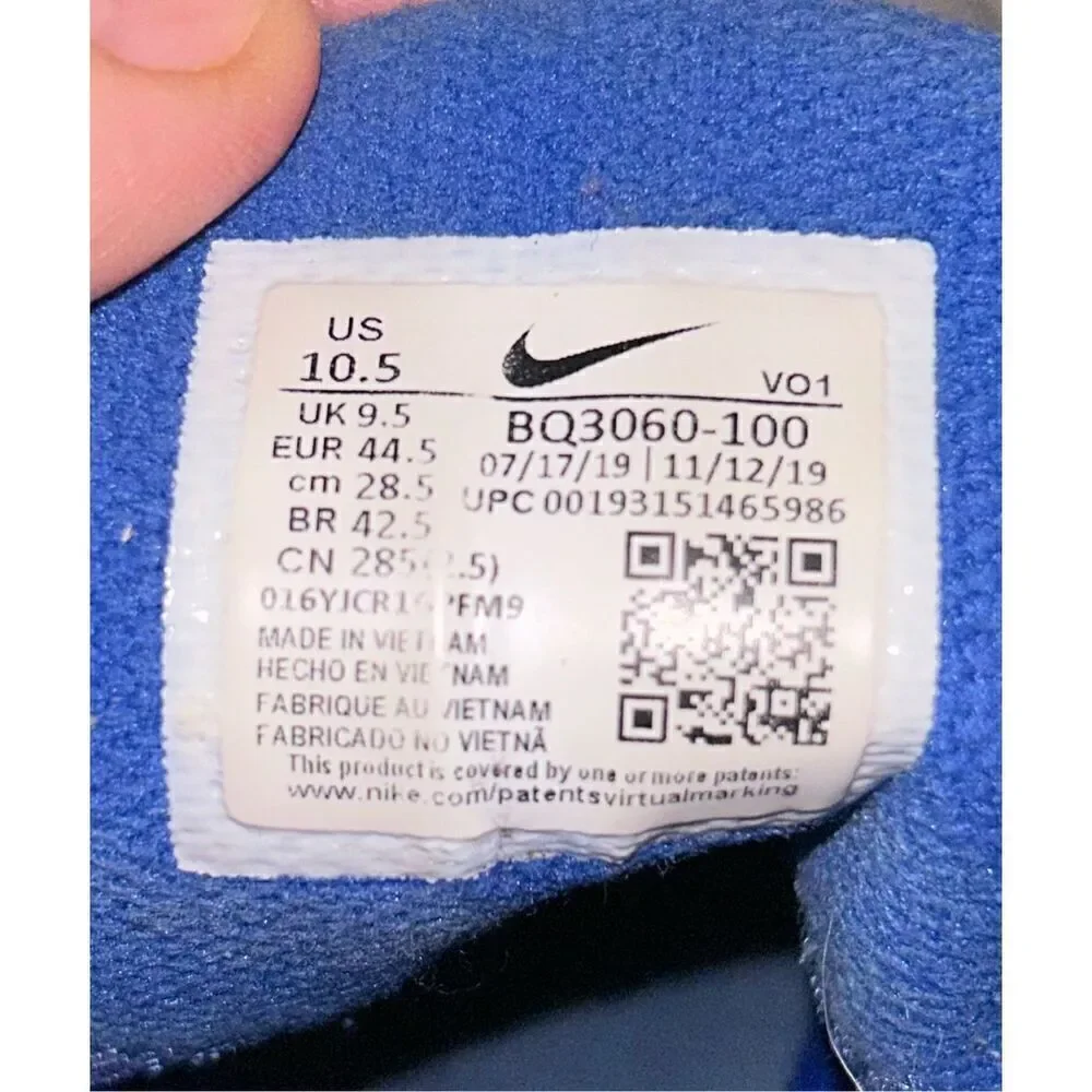 Size 10.5 -‎ Nike Kyrie Flytrap 3 White Varsity Royal BQ3060-100